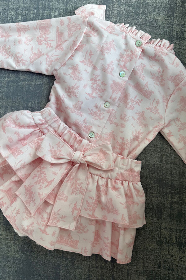 Phi pink toile set