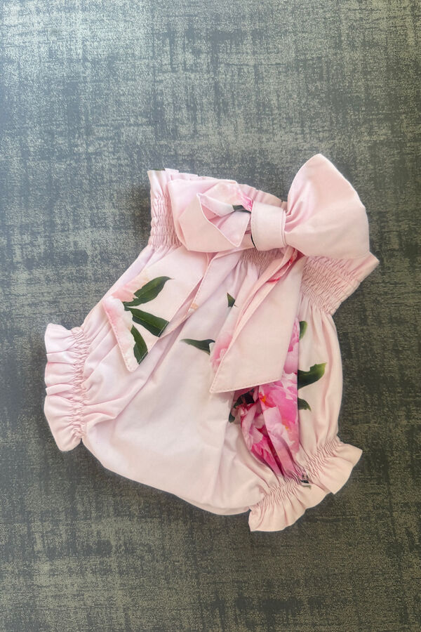 Phi floral print bow jam pants