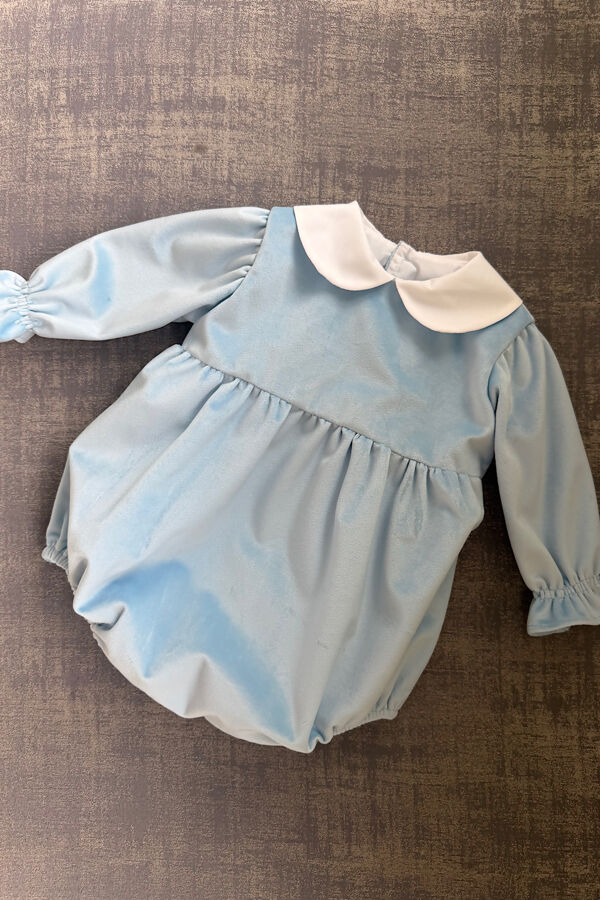 Puro Mimoi blue velvet romper