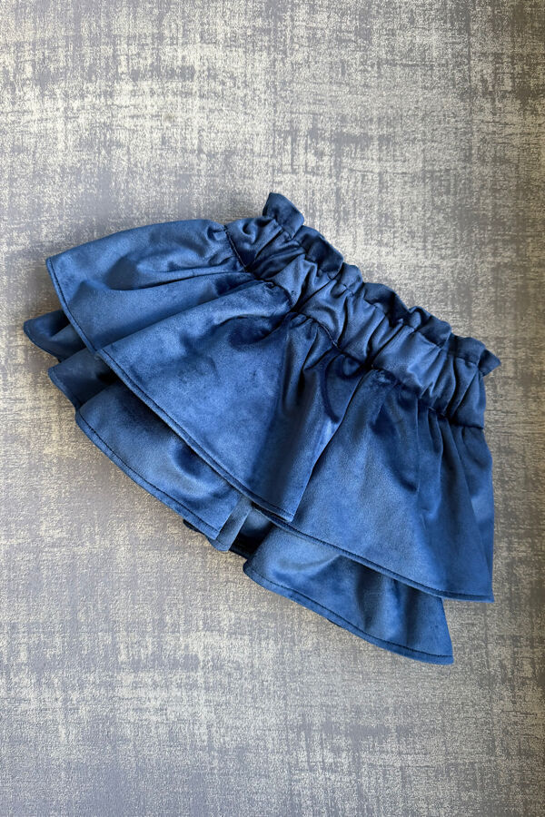 Be chic navy velvet skort