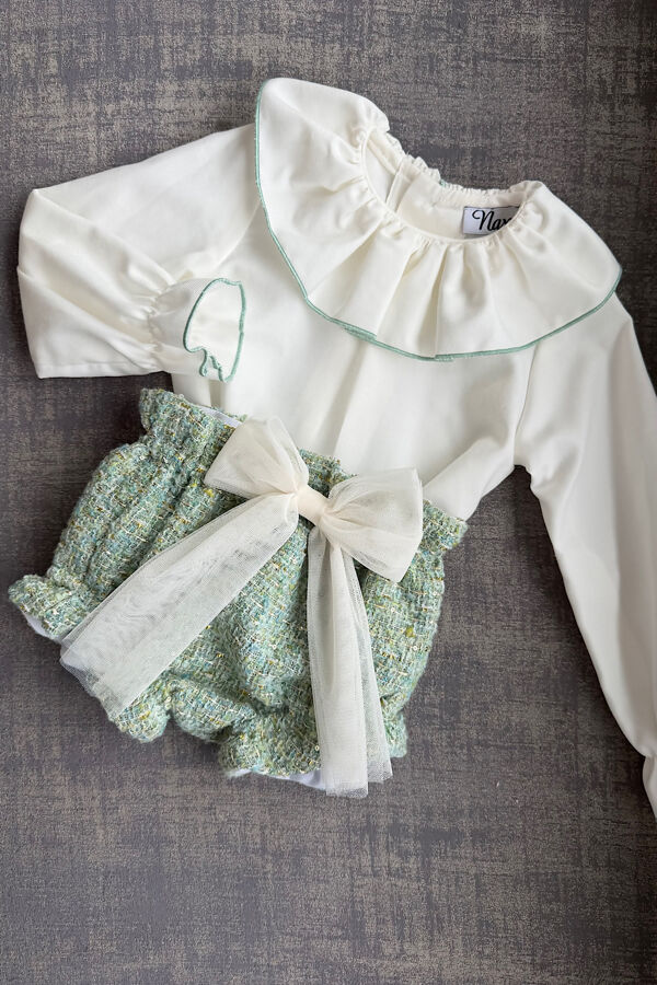 Naxos green tweed jam pants set