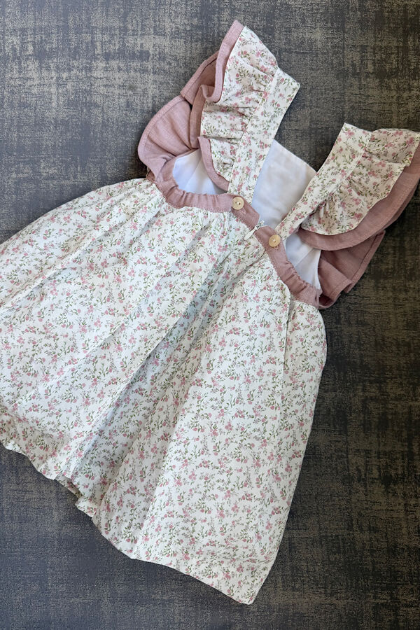Foque pink floral dress 