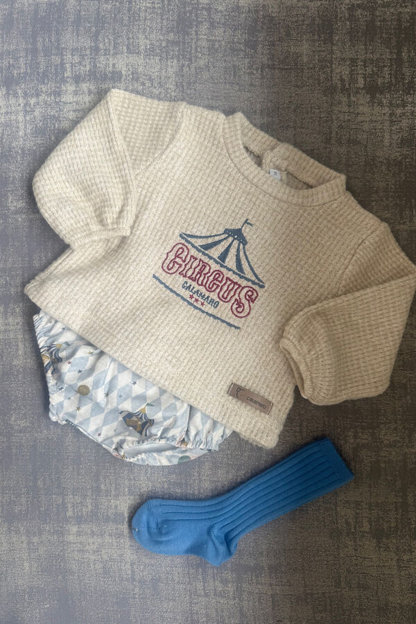 Calamaro blue circus jam pants set