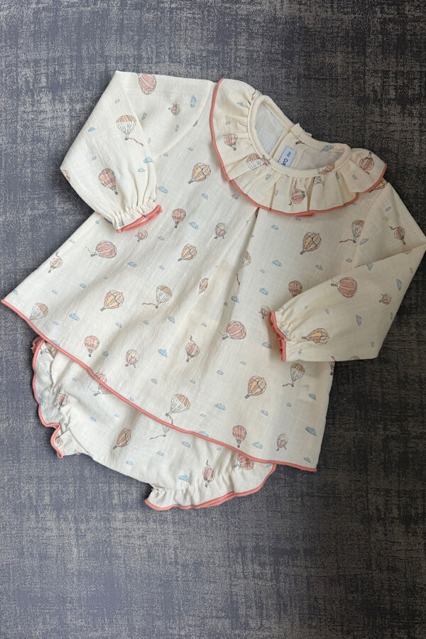 Calamaro hot air balloon print jam pants set